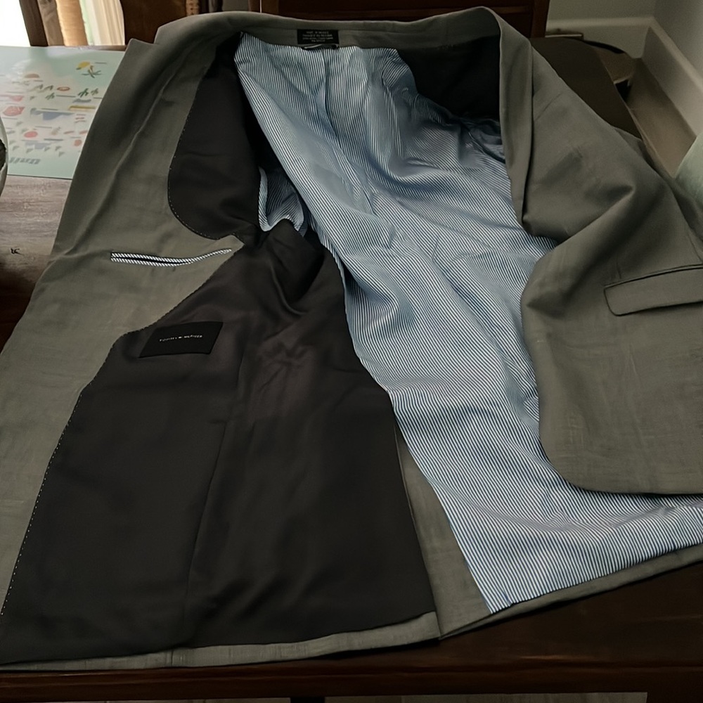 NWOT Preppy Tommy Hilfiger/Neiman Marcus Gray Wool Suit - Picture 11 of 16